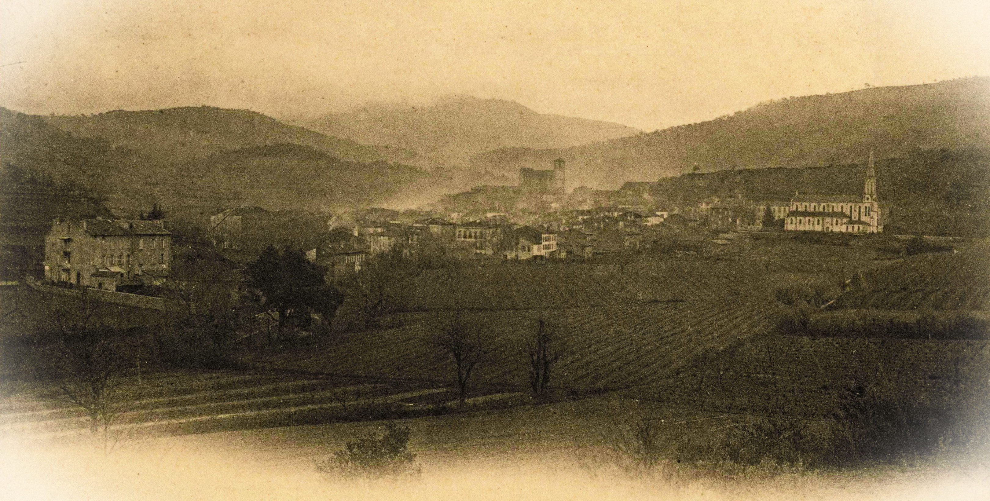 Collobrières en 1890 Collobrières en 1890
