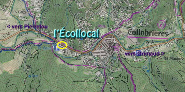 carte de situation situation de l'Écollocal